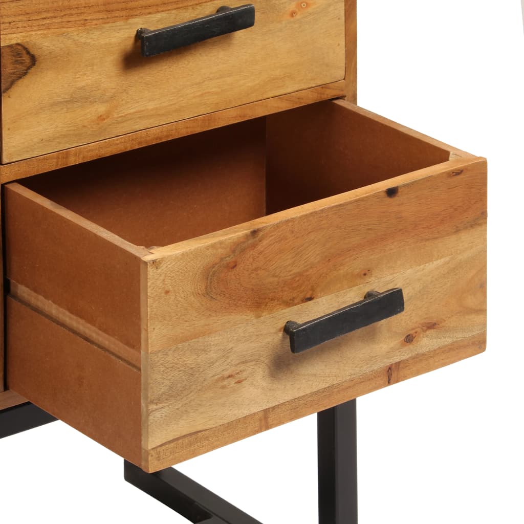 Skænk 110x30x70 cm massivt akacietræ brun - number 7.