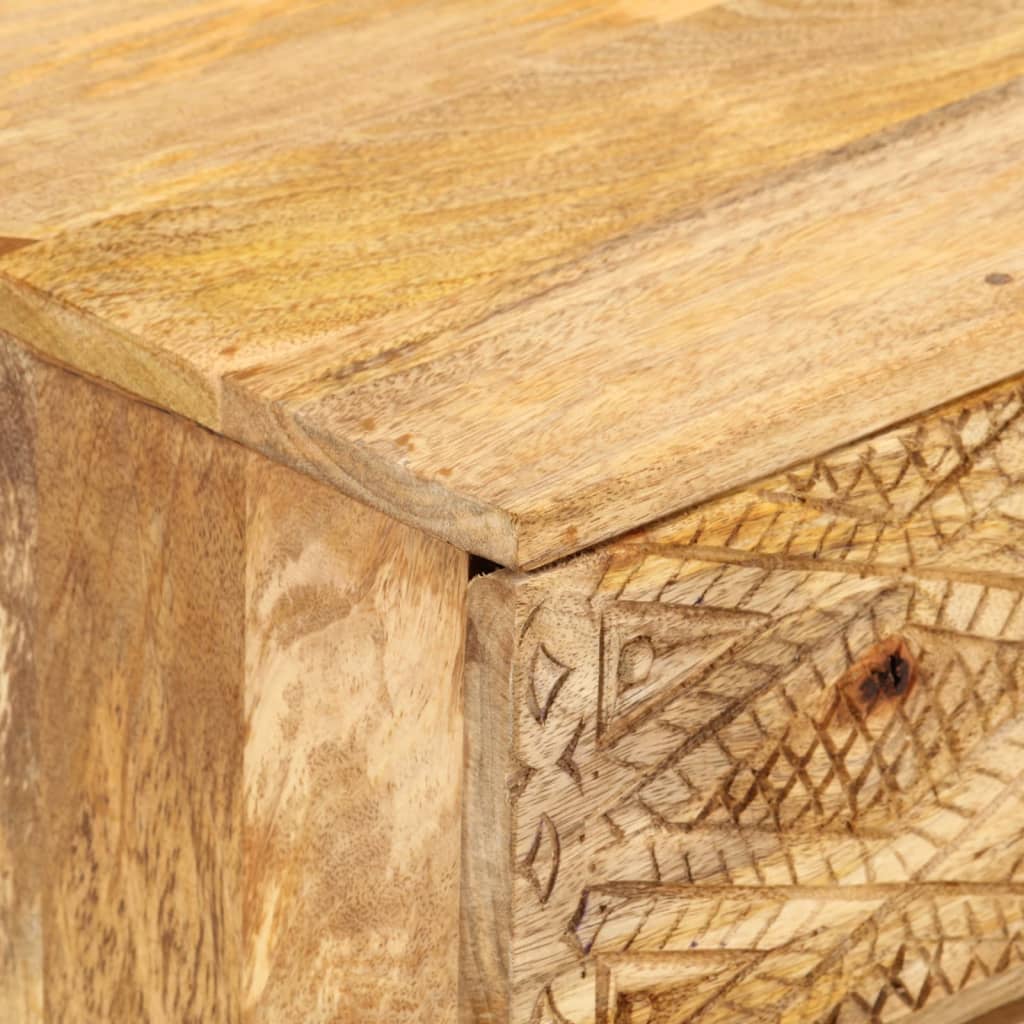 Tv-skab 110x30x40 cm massivt akacietræ brun - number 5.