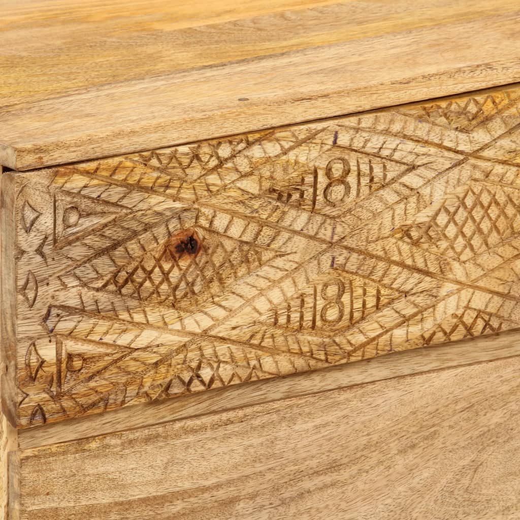 Tv-skab 110x30x40 cm massivt akacietræ brun - number 7.