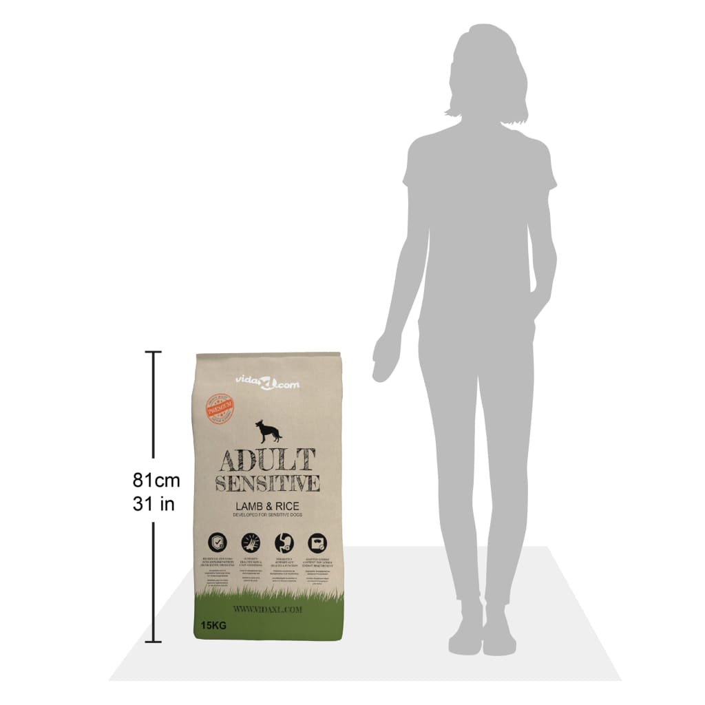 Croquettes de luxe pour chien adulte sensible agneau et riz 2 pcs. 30 kg - number 10.