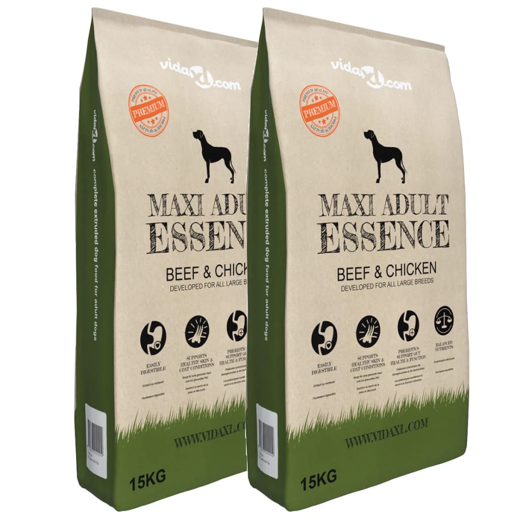 Croquettes pour chiens 2 pcs. maxi adult essence boeuf&poulet 30 kg - number 1.