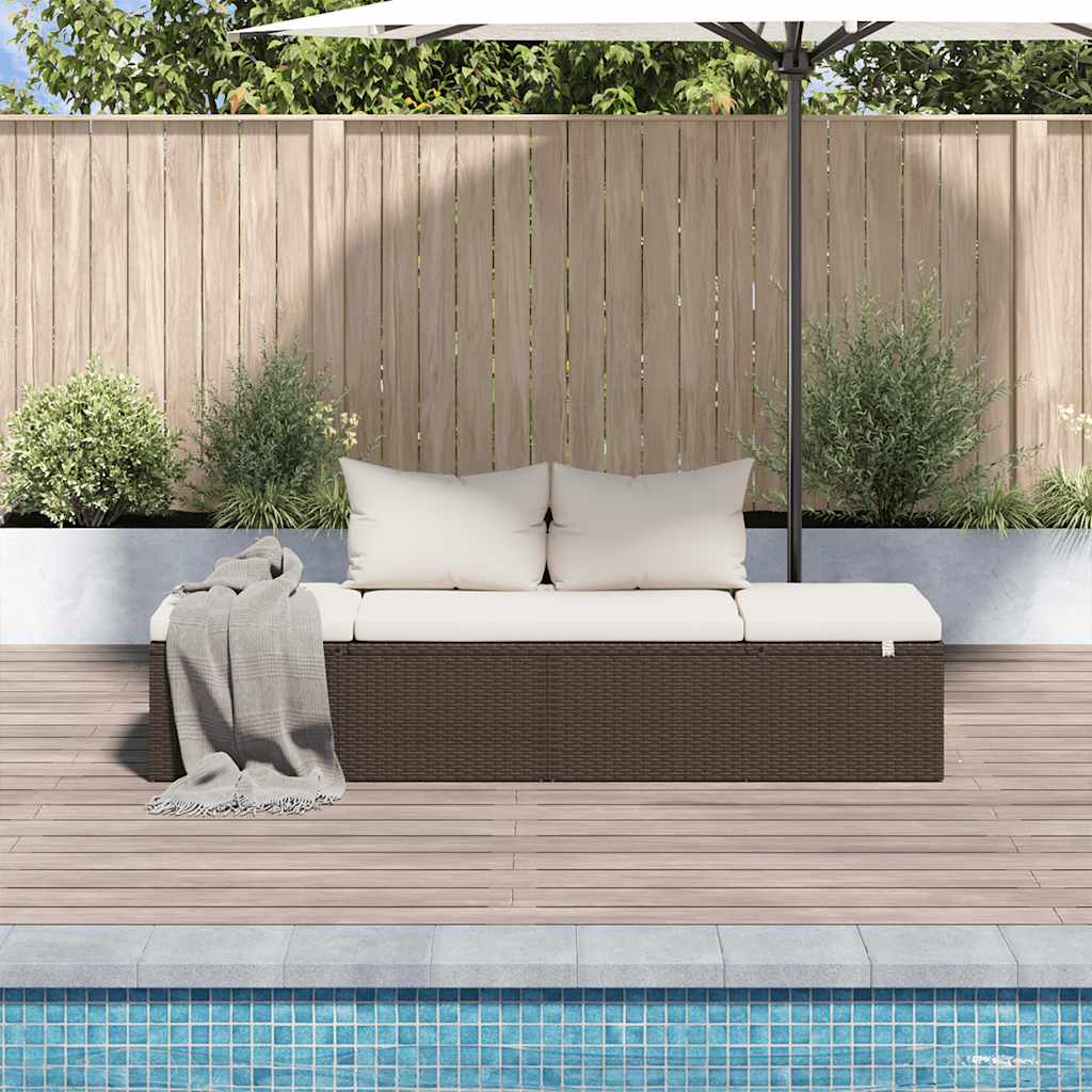 Solseng brun 195 x 60 cm polyrattan - number 3.