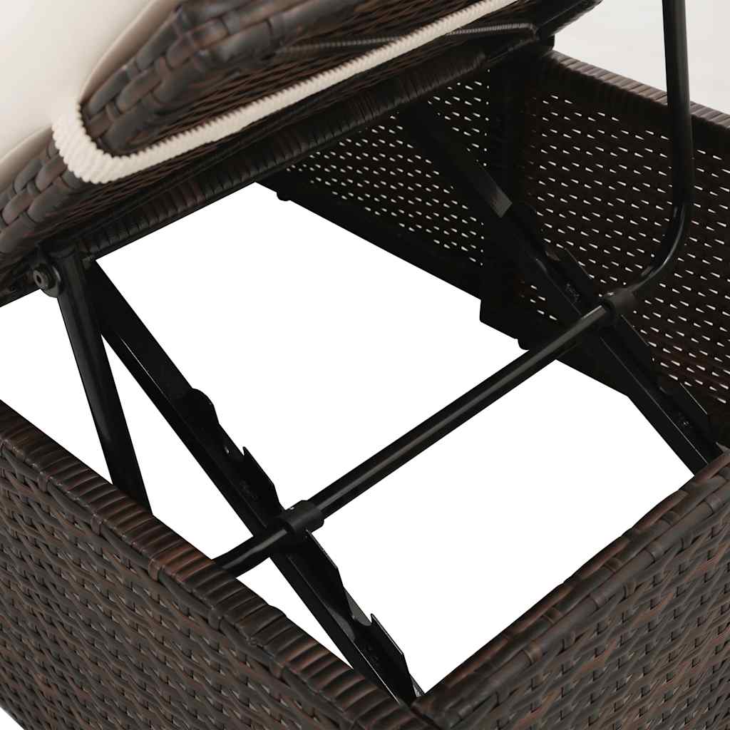 Solseng brun 195 x 60 cm polyrattan - number 6.