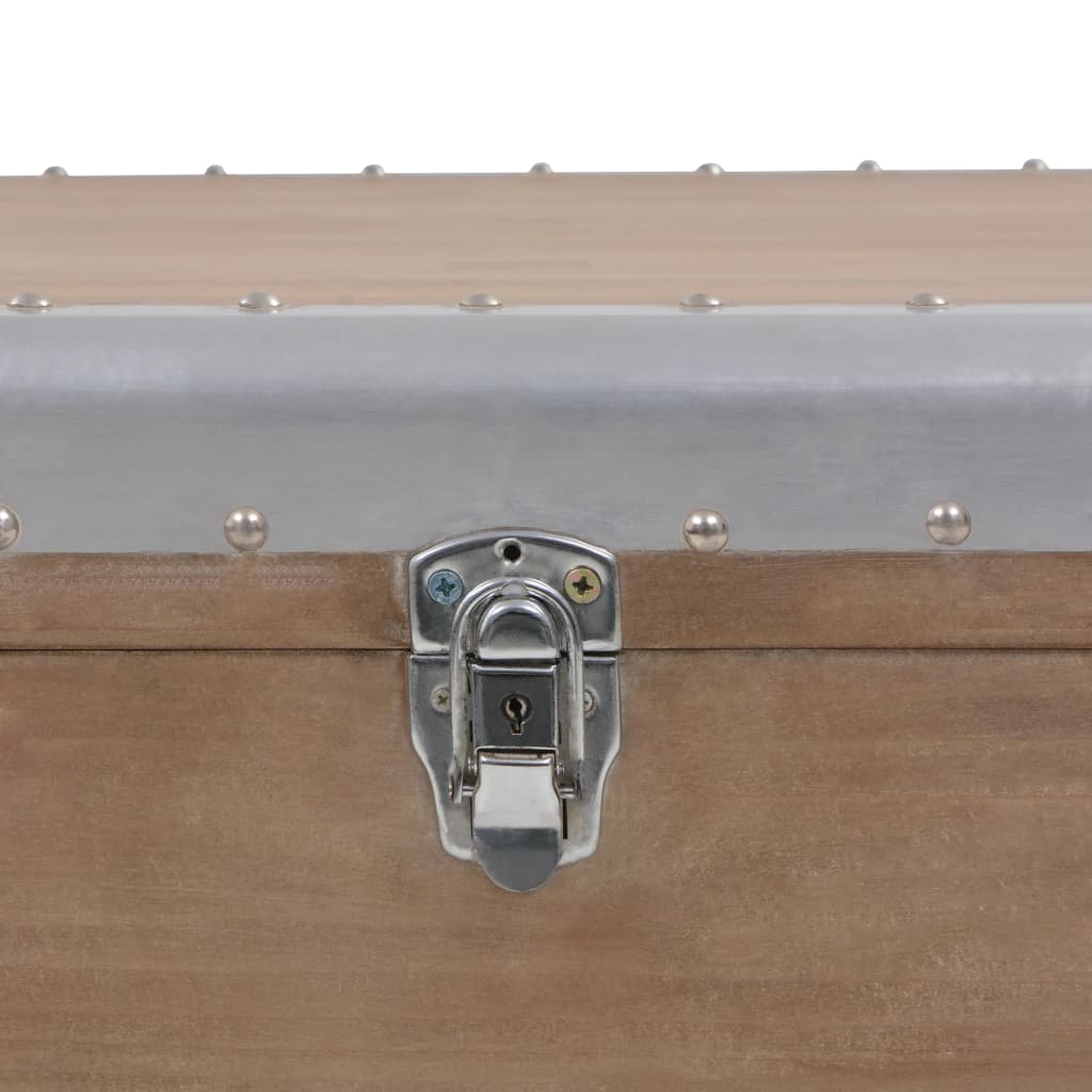 Kutija za pohranu od masivne smreke 91 x 52 x 40 cm smeđa - number 8.