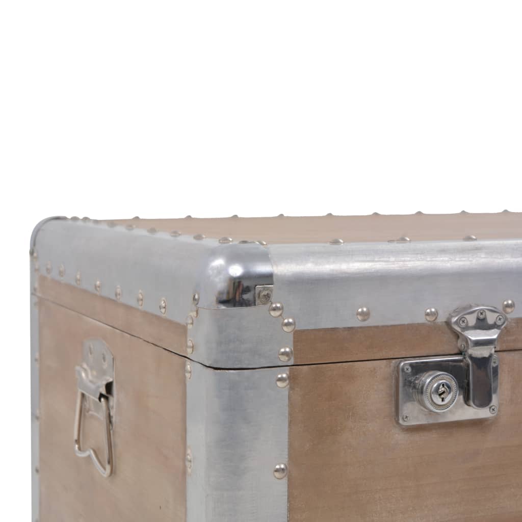 Kutija za pohranu od masivne smreke 91 x 52 x 40 cm smeđa - number 7.