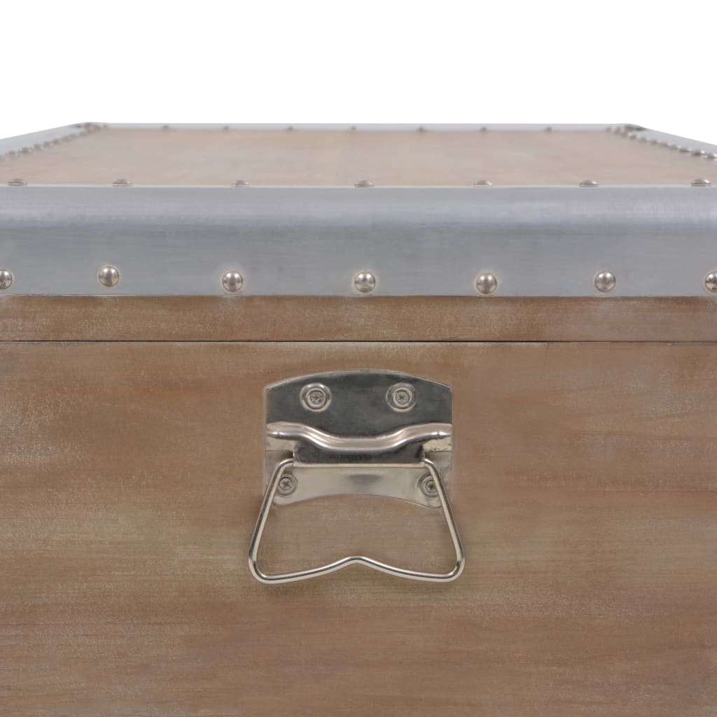 Kutija za pohranu od masivne smreke 91 x 52 x 40 cm smeđa - number 9.