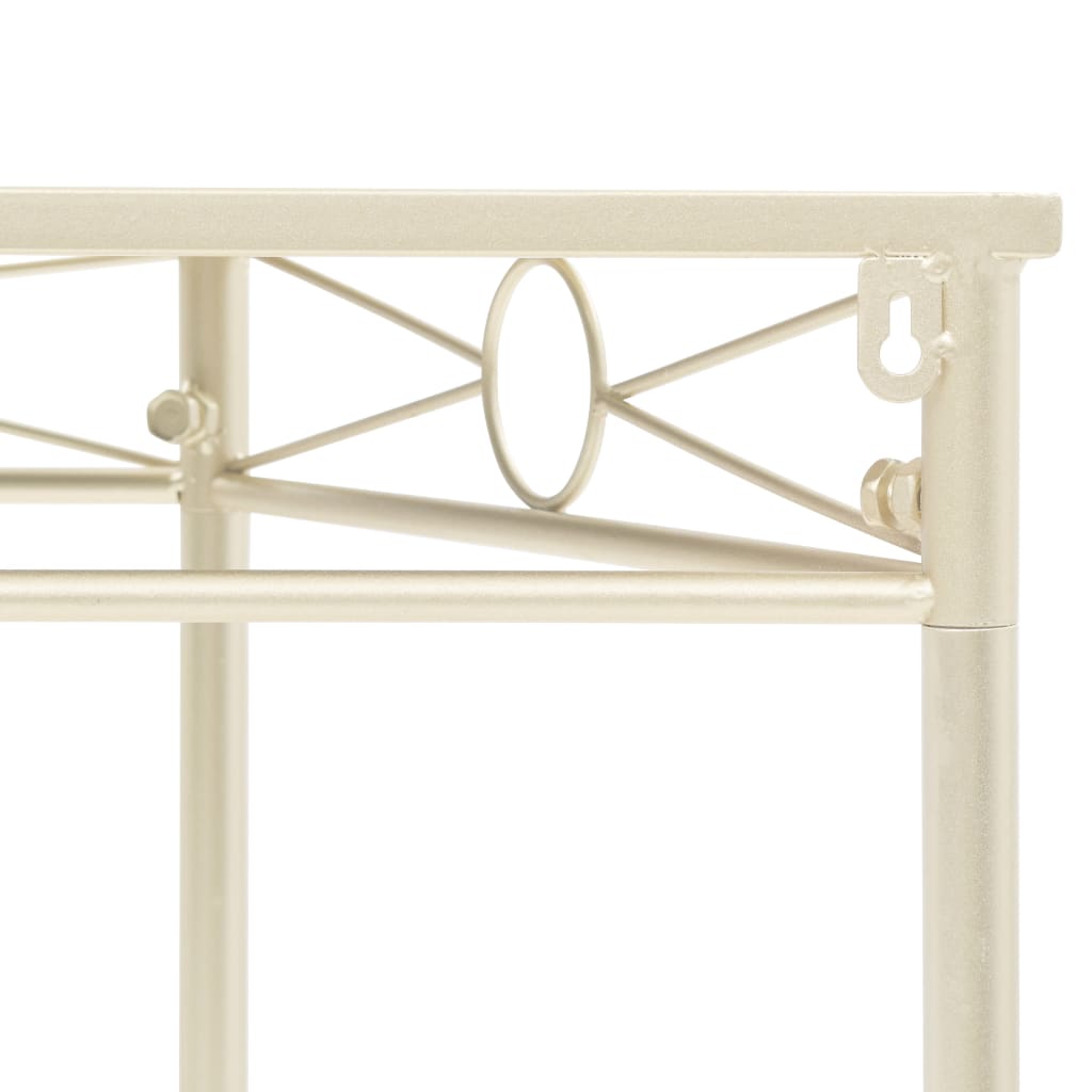 Pomoćni stolić u vintage stilu metal 87 x 34 x 73 cm zlatne boje - number 4.