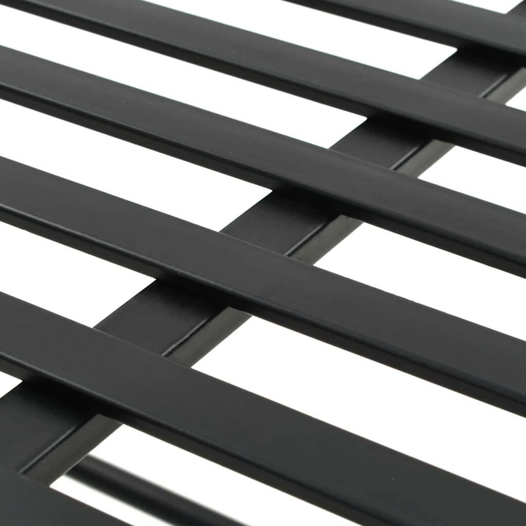 Bænk vintagestil metal 83 x 42 x 55 cm sort - number 6.