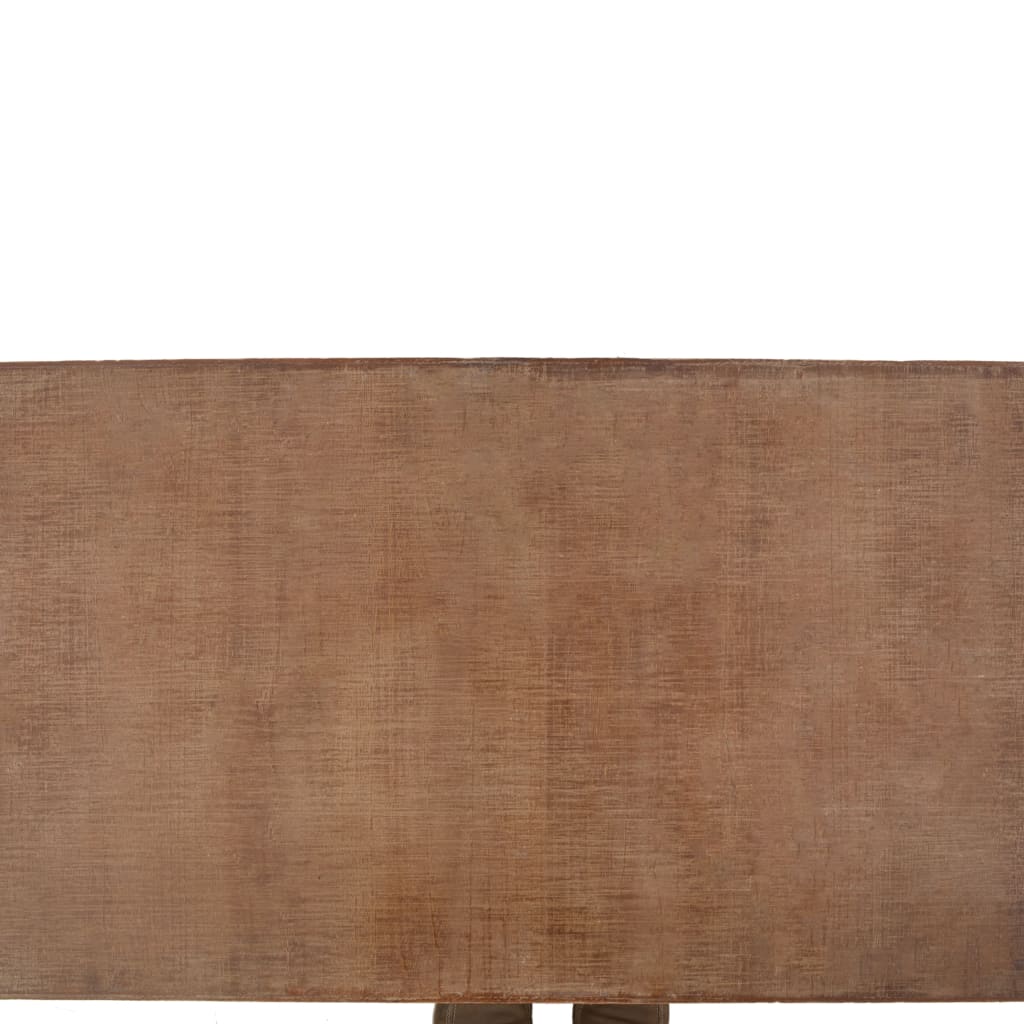 Sofabord i massivt grantræ 91 x 51 x 38 cm brun - number 4.