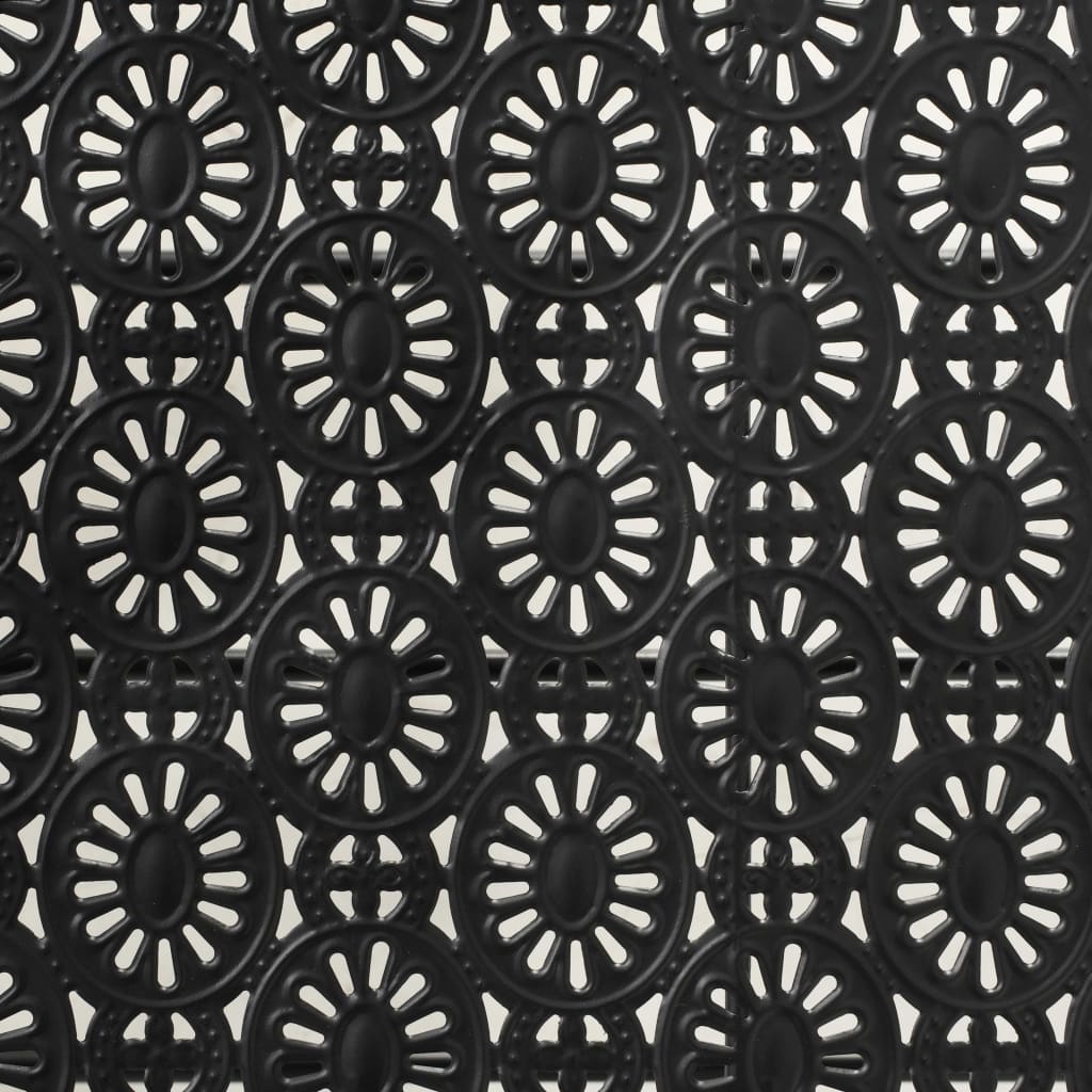 Foldbart sofabord i vintagestil metal 100 x 50 x 45 cm sort - number 7.