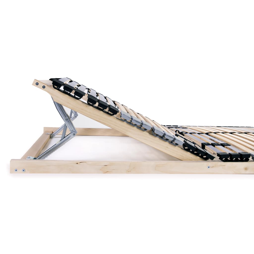 Lamelbund til seng med 42 lameller 7 zoner - 70 x 200 cm, nej, justerbart ryglæn (manuelt) - number 4.