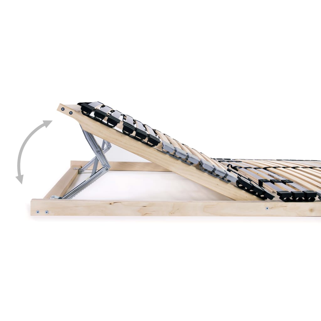 Lamelbund til seng med 42 lameller 7 zoner - 70 x 200 cm, nej, justerbart ryglæn (manuelt) - number 5.