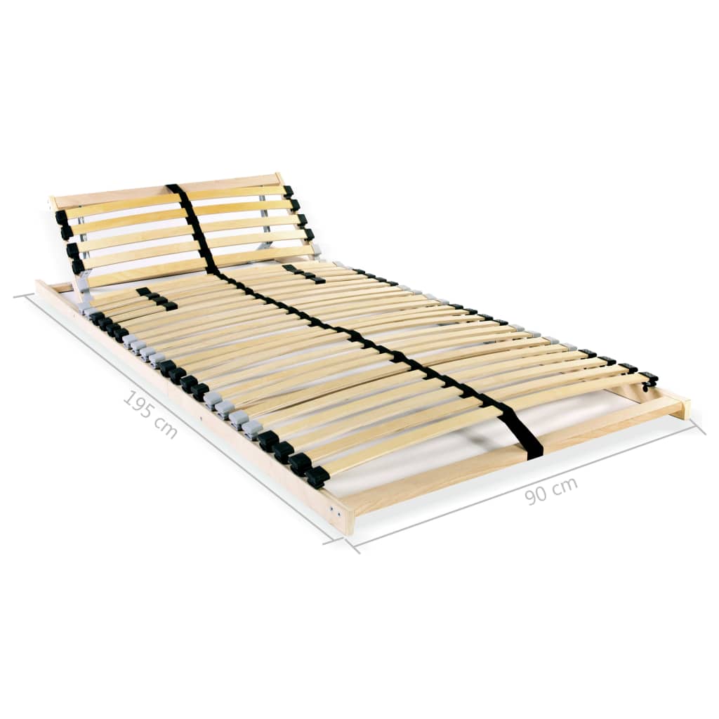 Slat base to bed with 28 slats 7 zones - 90 x 200 cm, no, adjustable backrest (manually) - number 8.