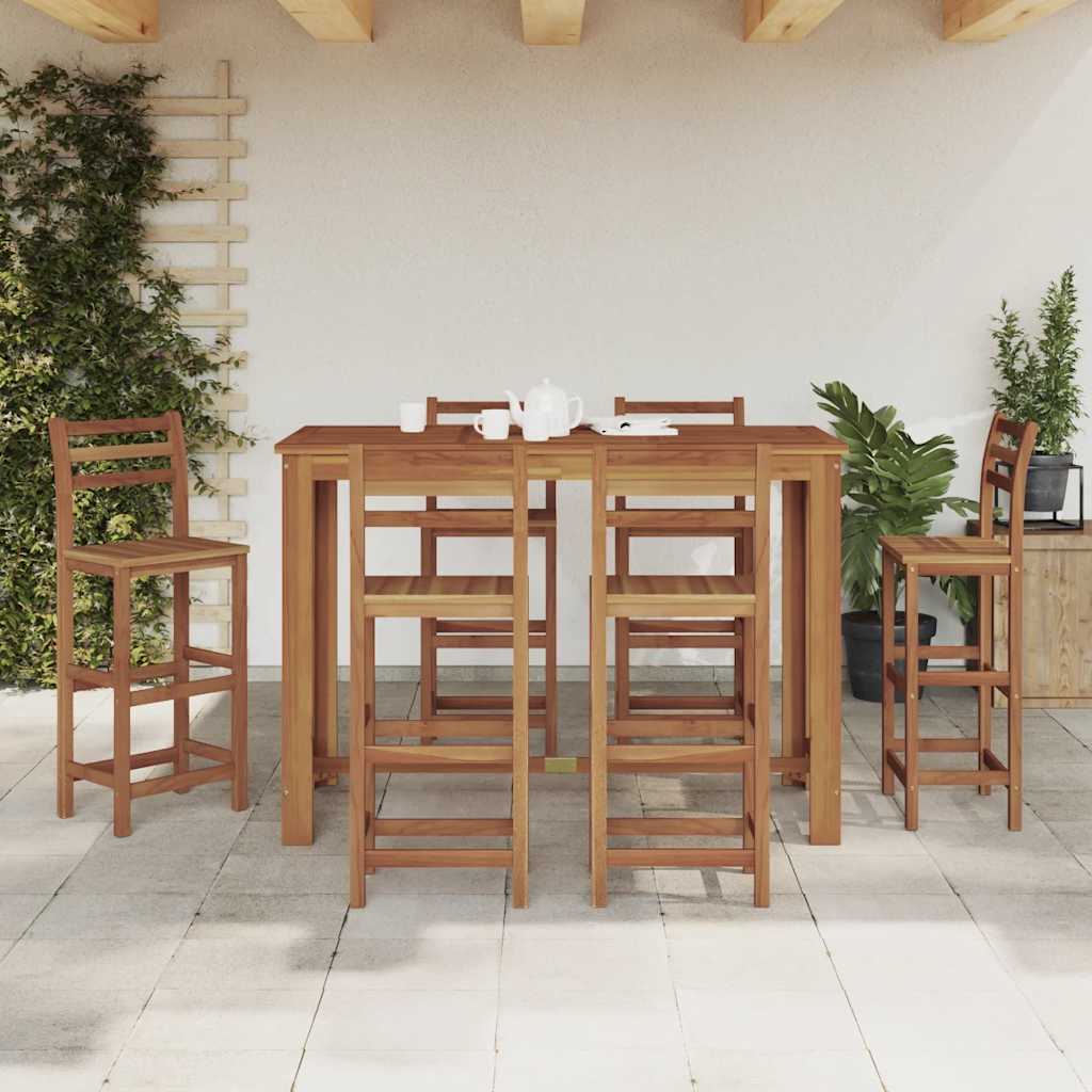 Barbord i massivt akacietræ 150 x 70 x 105 cm - number 3.