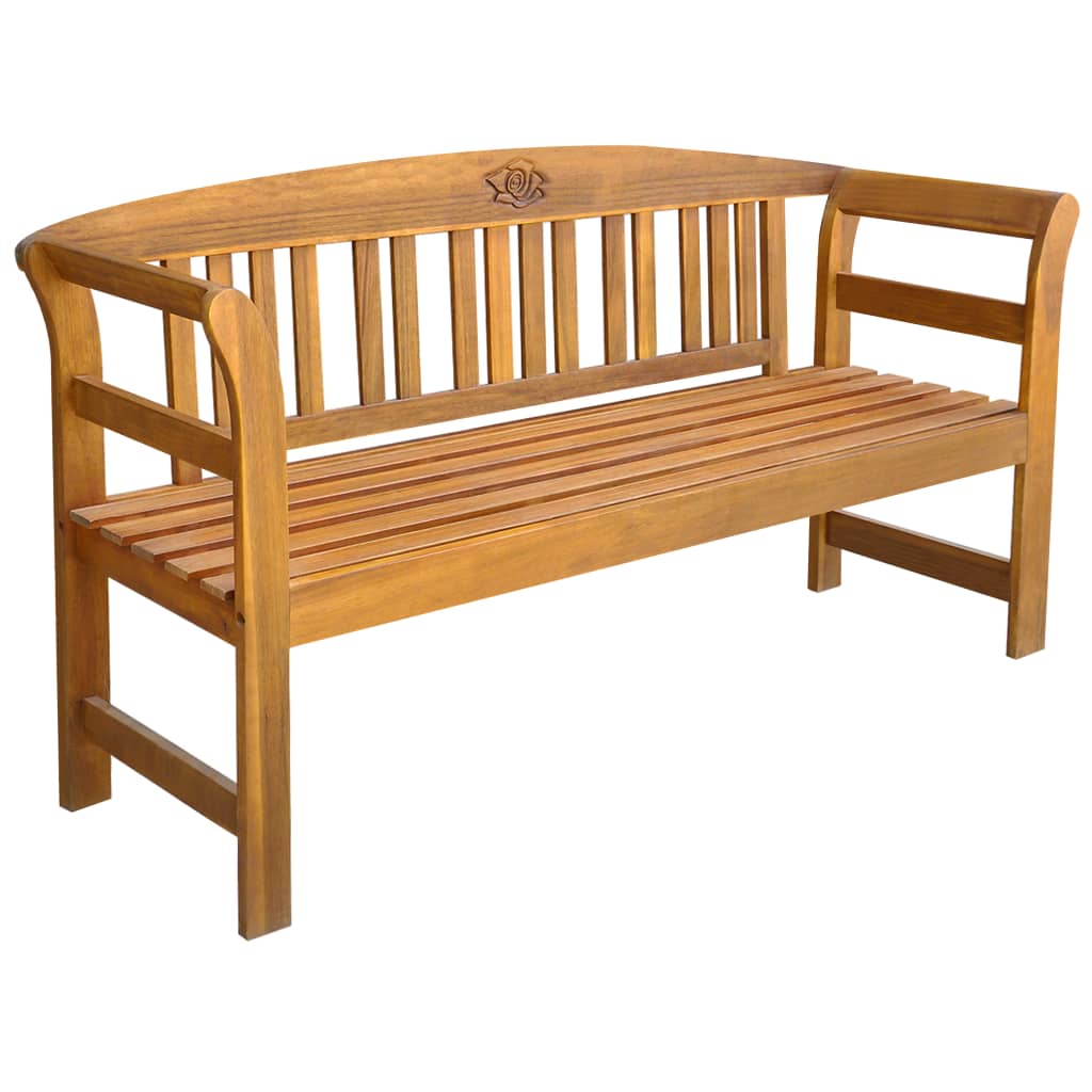 Havebænk 157 cm massivt akacietræ - number 1.