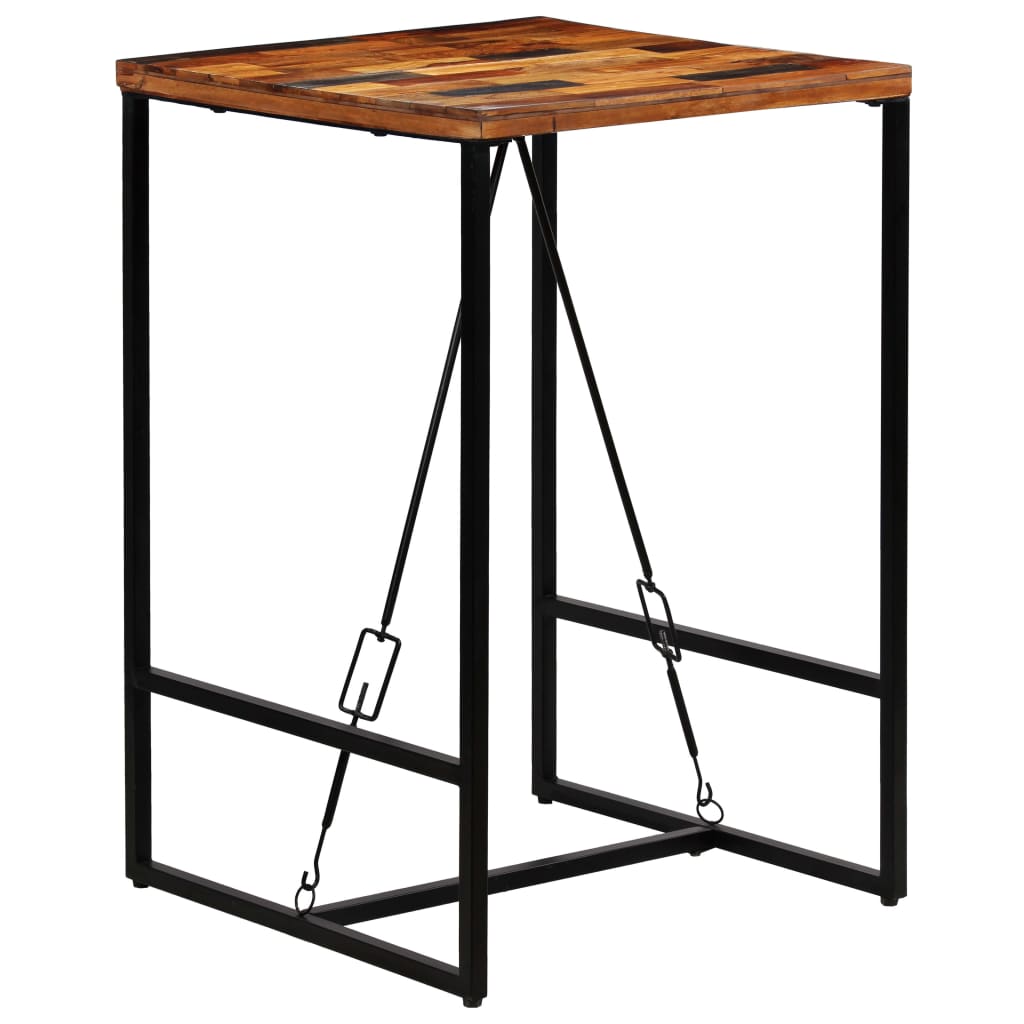 Barbord 70x70x106 cm massivt genbrugstræ - number 1.