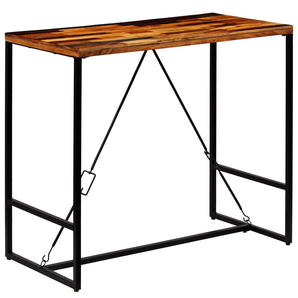 Barbord 120x60x106 cm massivt genbrugstræ - number 1.