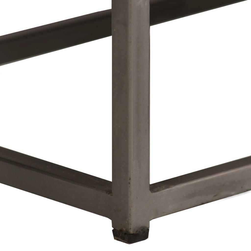 Tv-skab genanvendt teak og stål 120 x 30 x 40 cm - number 11.