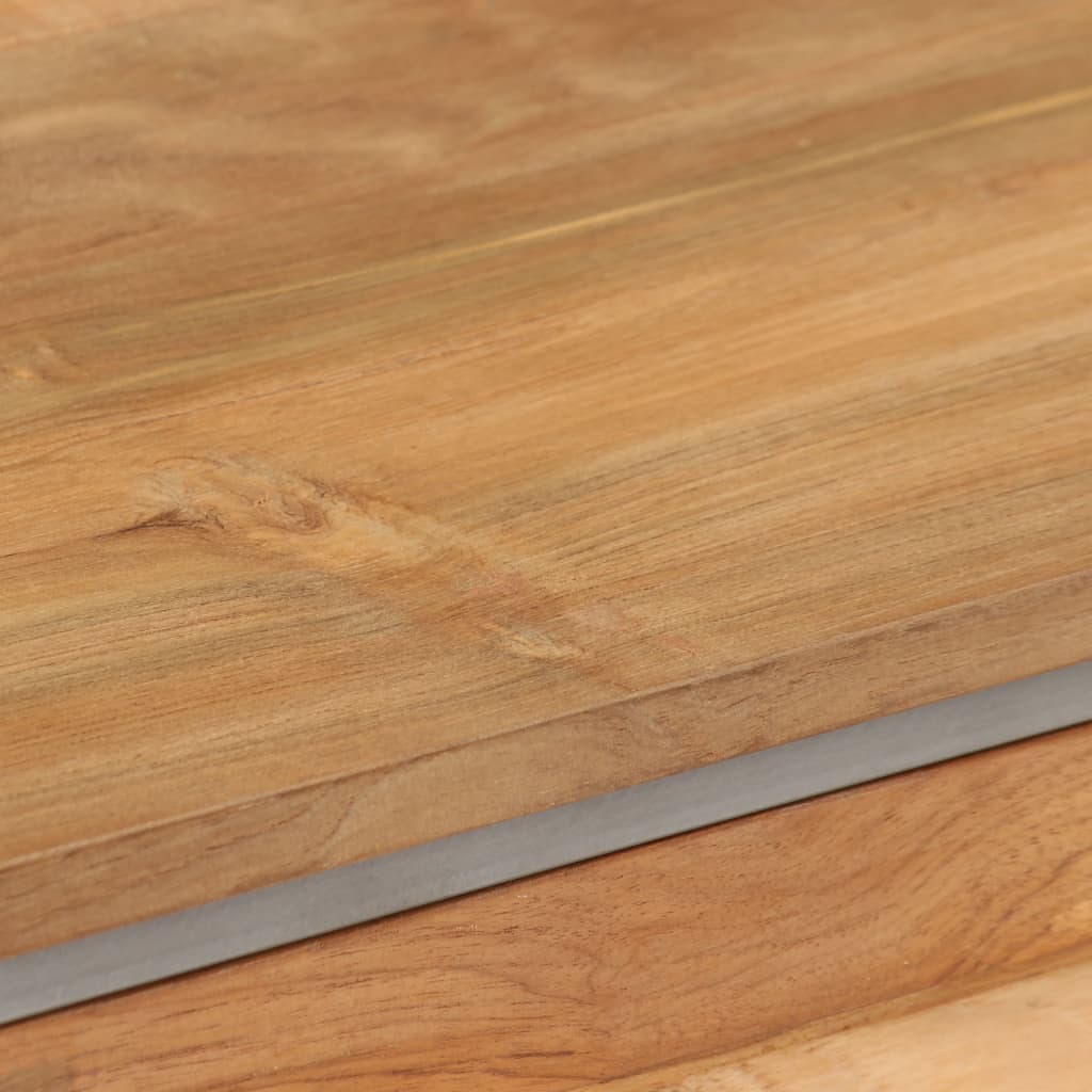 Tv-skab genanvendt teak og stål 120 x 30 x 40 cm - number 7.