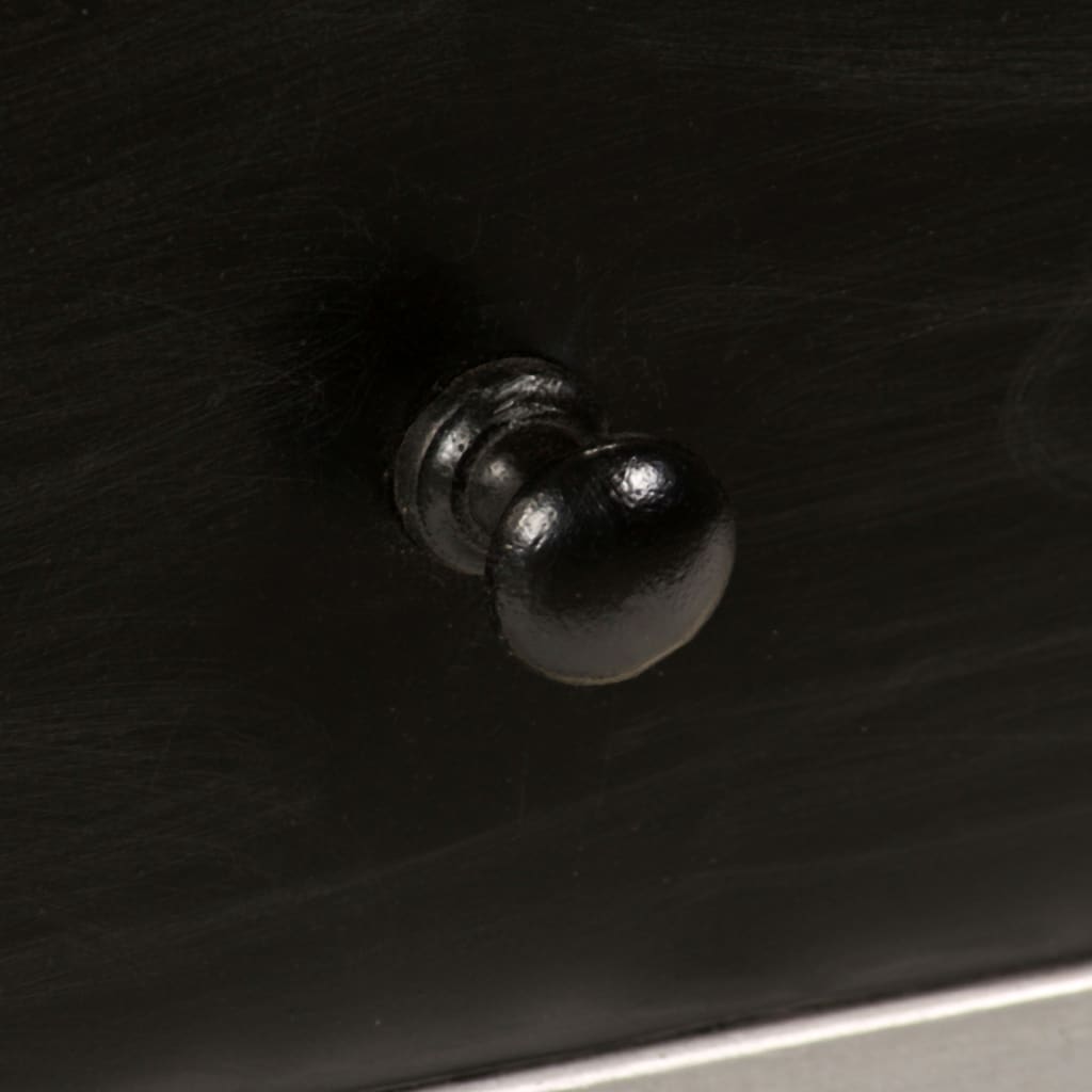 Tv-skab massivt mangotræ og stål 120 x 30 x 45 cm - number 4.