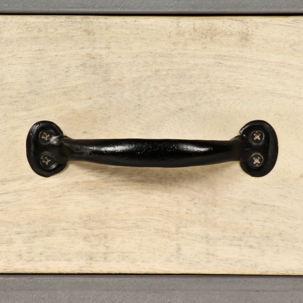 Tv-skab massivt mangotræ og stål 120 x 30 x 45 cm - number 8.