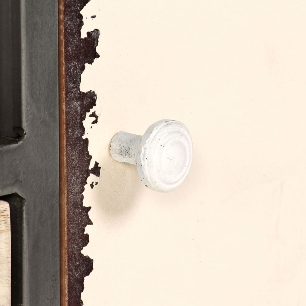 Tv-skab massivt mangotræ og stål 120 x 30 x 45 cm - number 7.