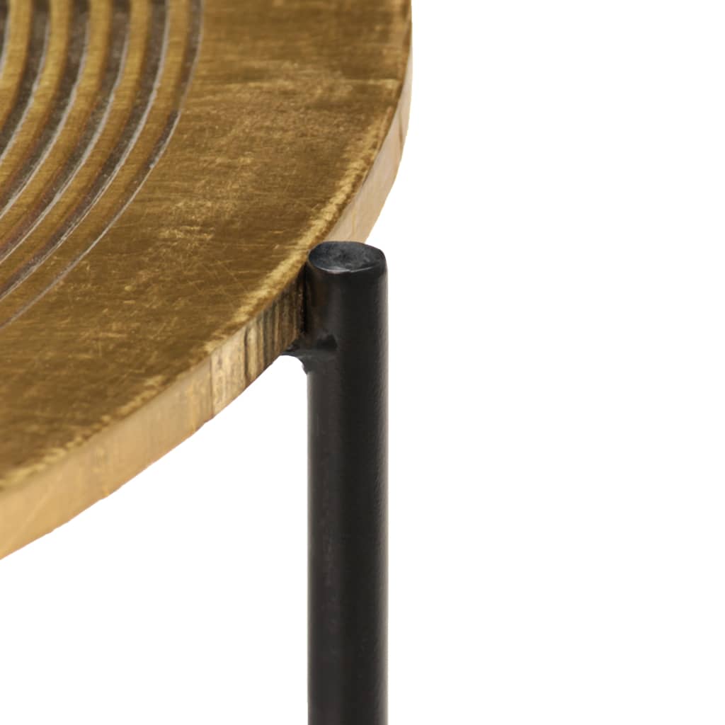 Bordsæt i 2 dele messingbelagt mdf - number 5.