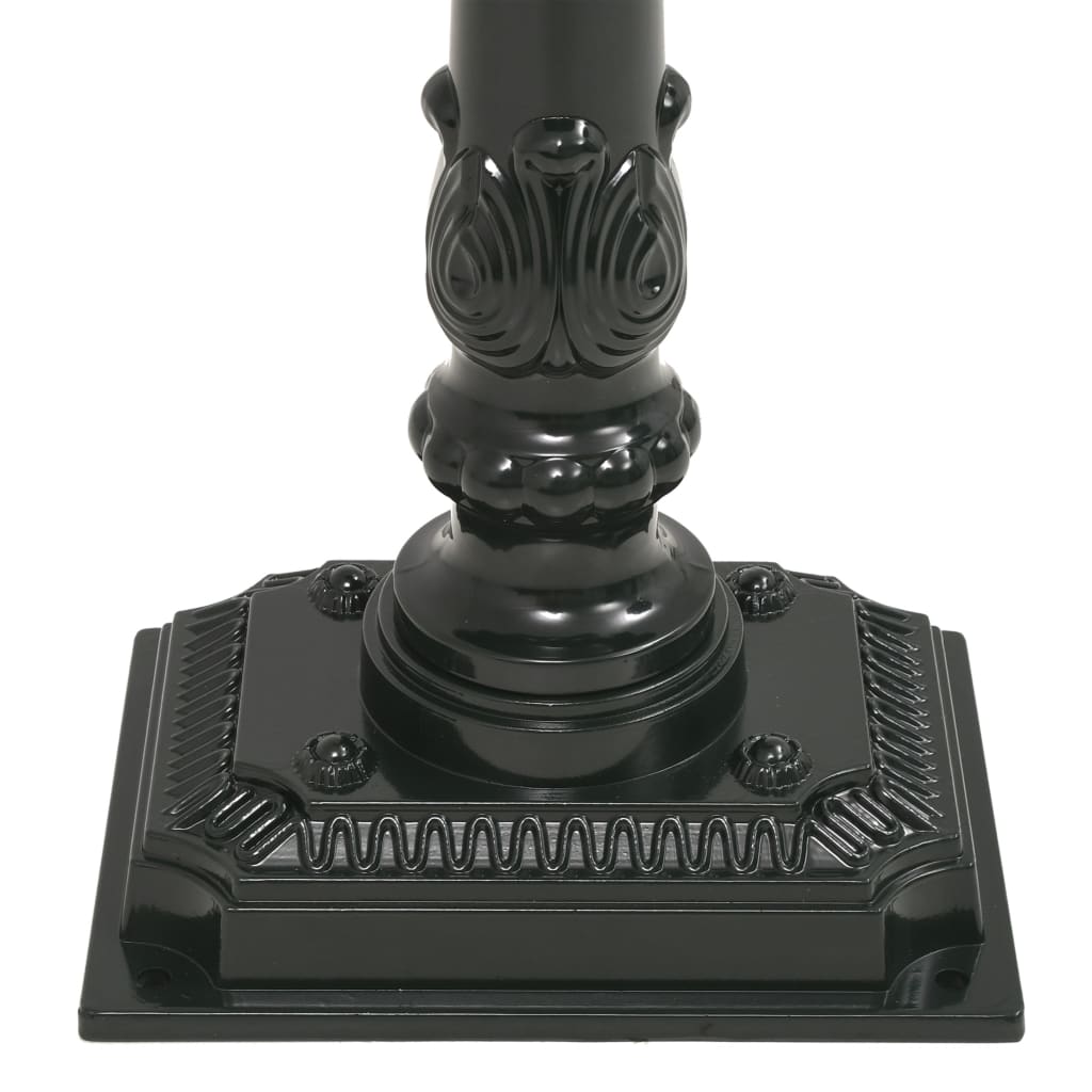 Mailbox with pedestal aluminum vintage style rust resistant green - number 12.