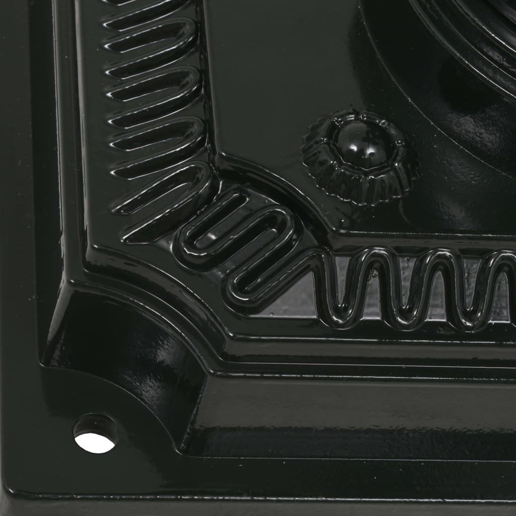 Mailbox with pedestal aluminum vintage style rust resistant green - number 11.