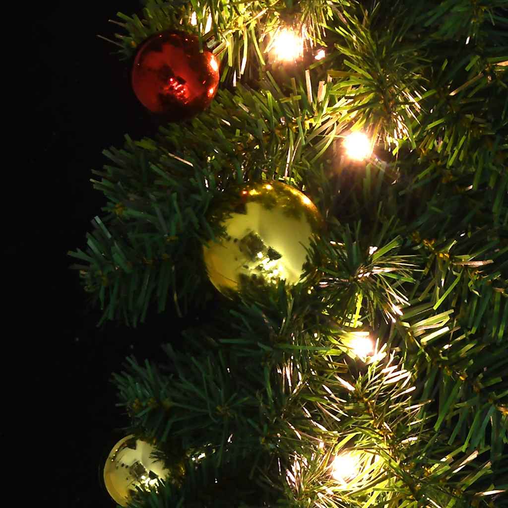 Guirlande de noël décorée de boules et de lumières led 20 m - number 5.