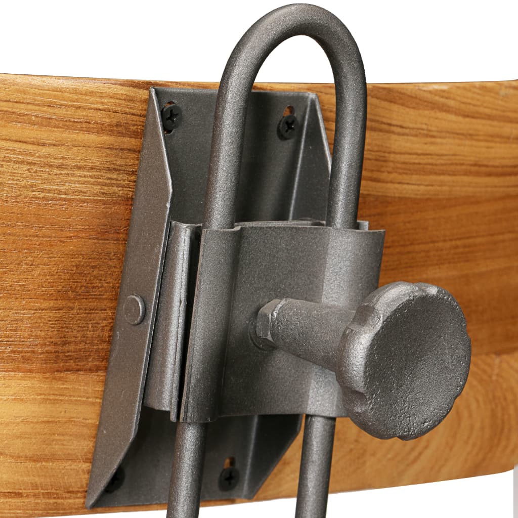 Barkrakker 2 stk. solid resirkulert teak - number 9.