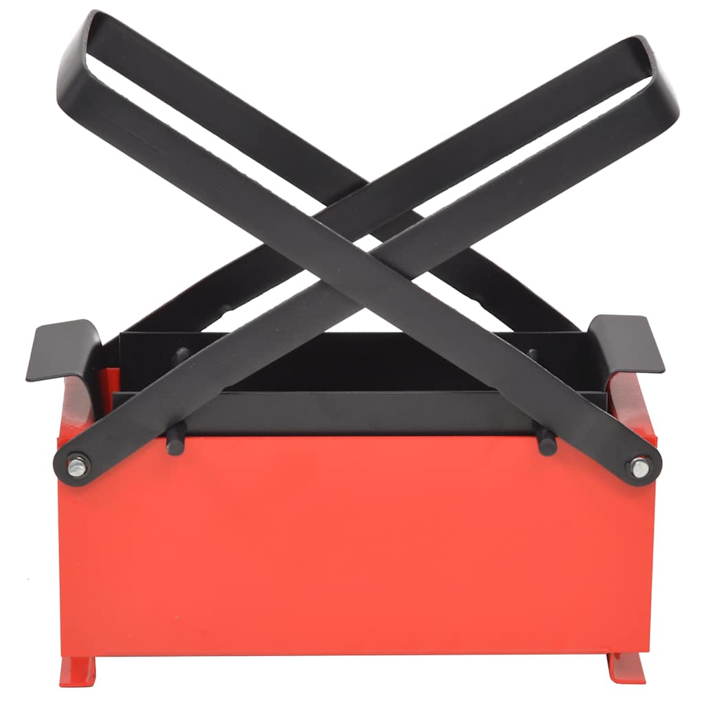 Briquette press for paper 34x14x14 cm black and red - number 2.