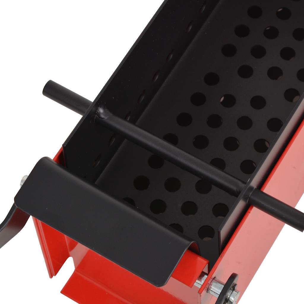 Briquette press for paper 34x14x14 cm black and red - number 3.