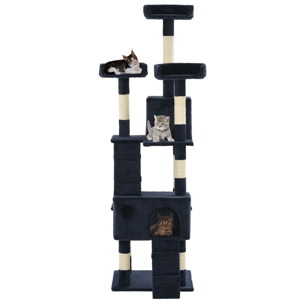 Arbre à chat en sisal 170 cm bleu - bleu - number 2.