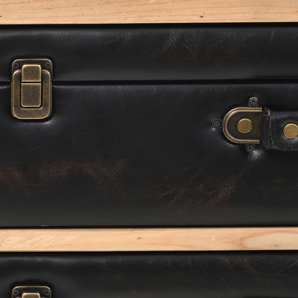 Kommode 80x36x75 cm massivt grantræ - number 8.