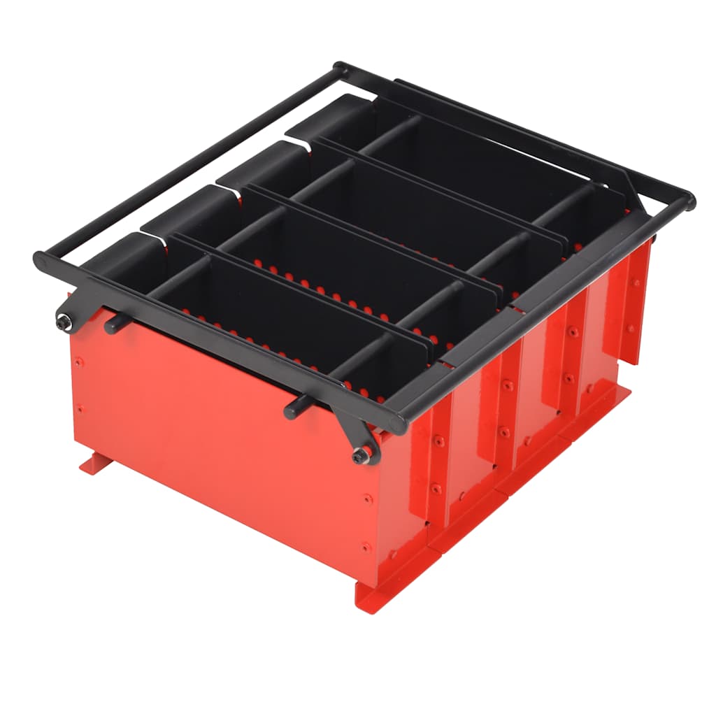 Briquette press for paper 38x31x18 cm black and red - number 1.