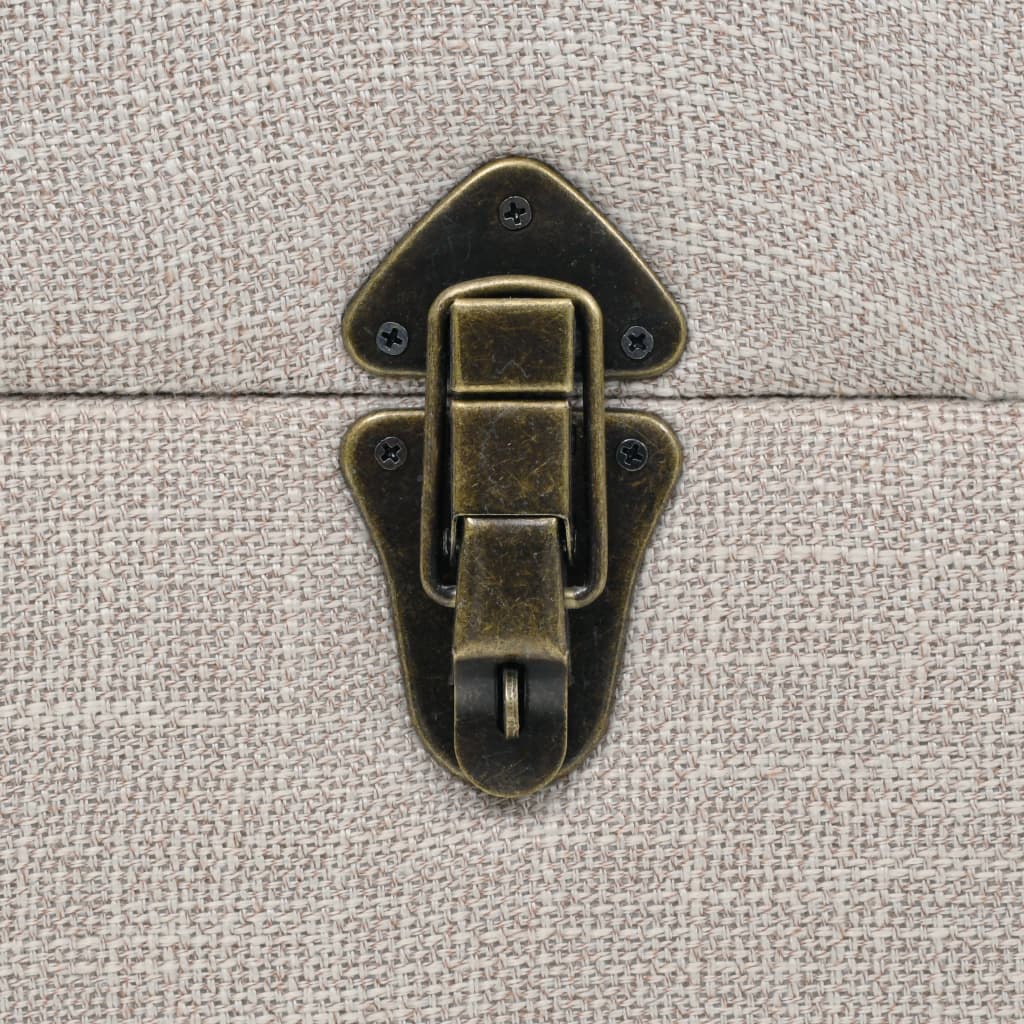 Opbevaringsbænk 111x34x37 cm massivt træ og stål - number 7.