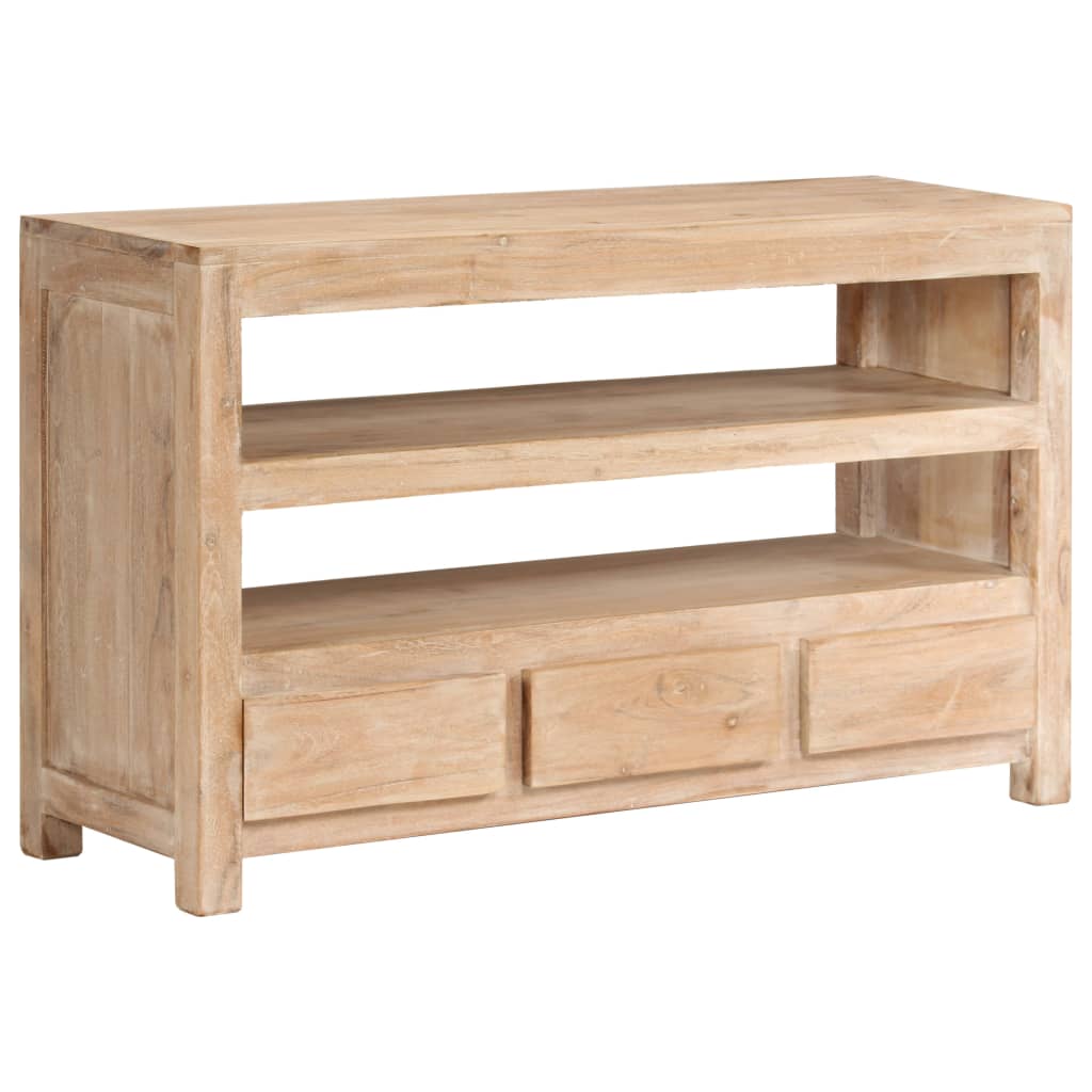 Tv cabinet in solid acacia wood 90 x 30 x 55 cm - number 6.