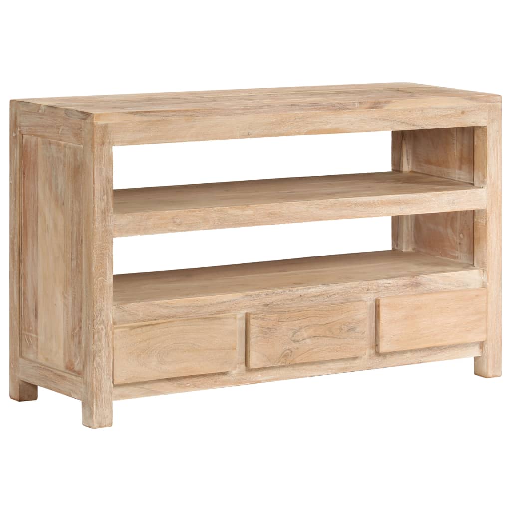 Tv cabinet in solid acacia wood 90 x 30 x 55 cm - number 8.