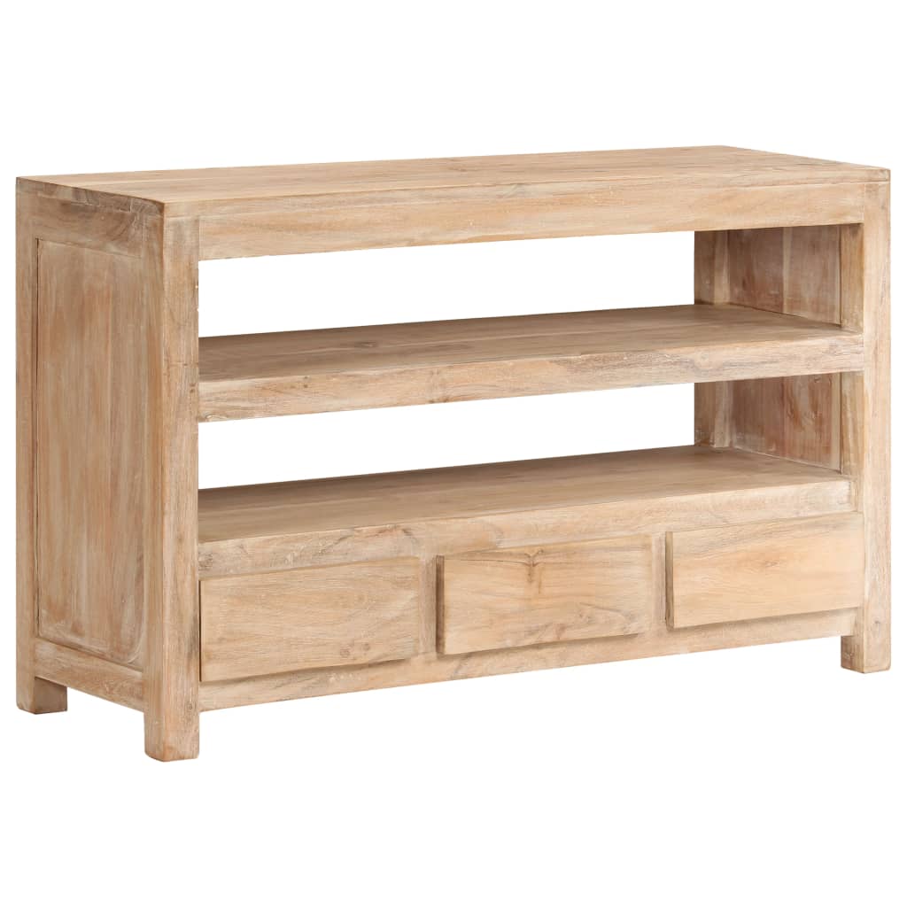 Tv cabinet in solid acacia wood 90 x 30 x 55 cm - number 7.