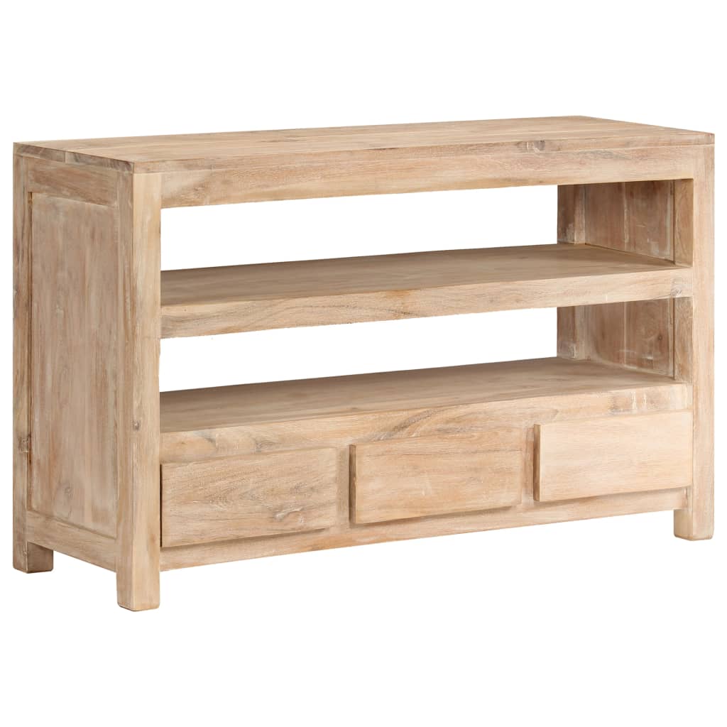 Tv cabinet in solid acacia wood 90 x 30 x 55 cm - number 9.