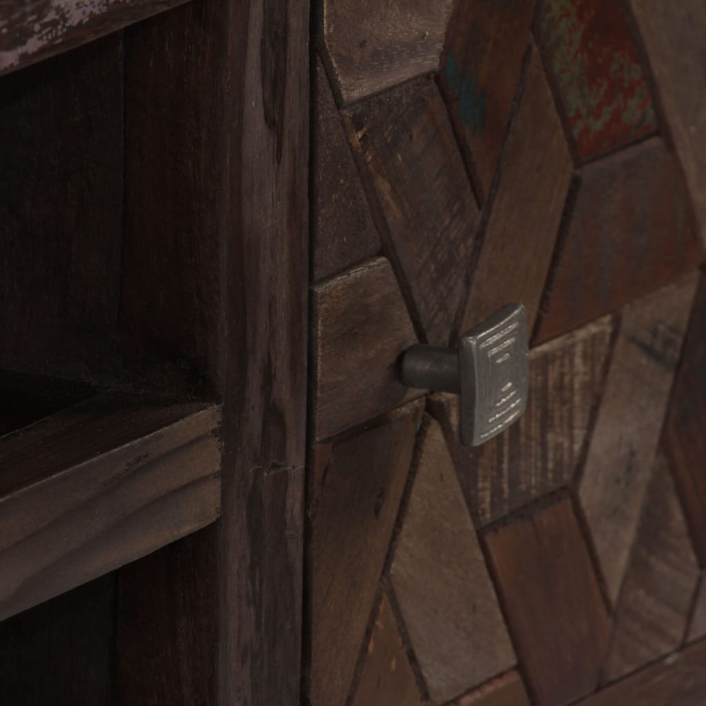 Szafka rtv 140x30x45 cm lite drewno z recyklingu - number 7.