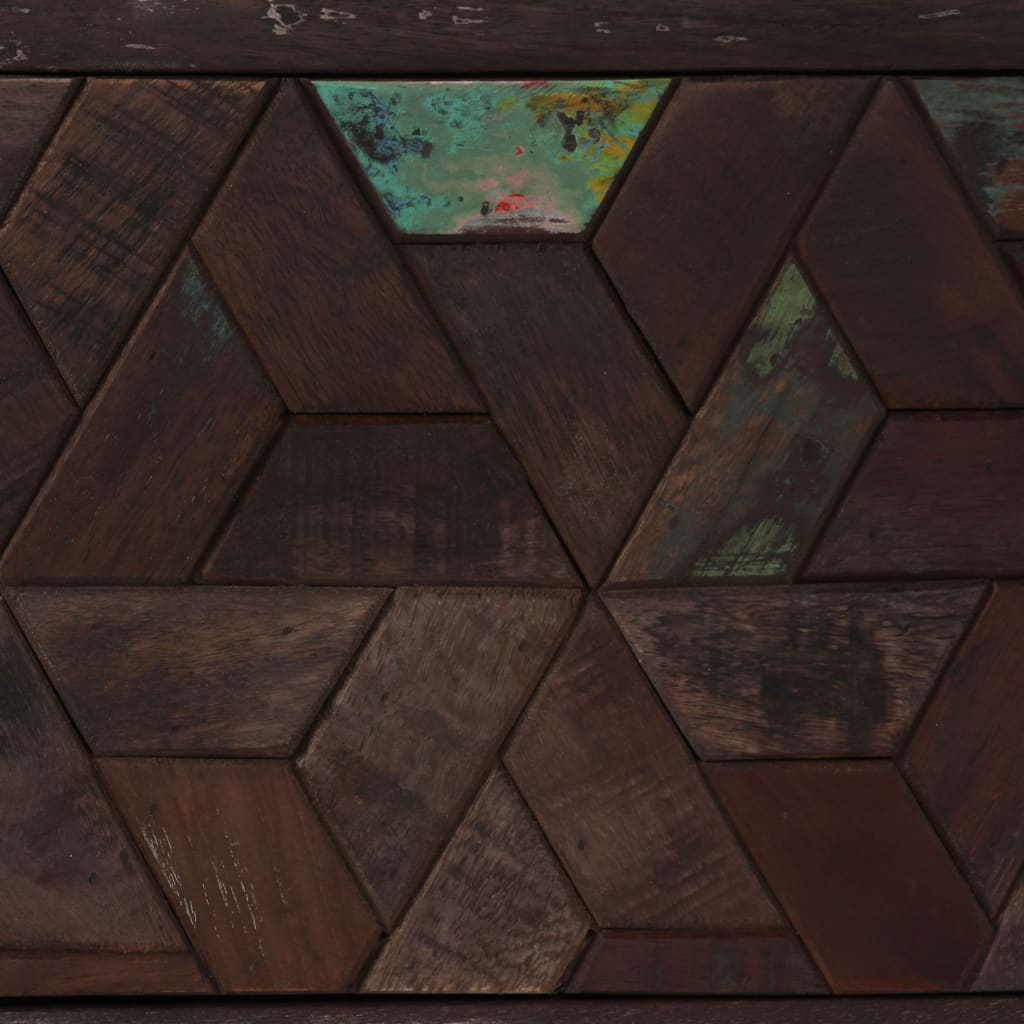 Szafka rtv 140x30x45 cm lite drewno z recyklingu - number 9.