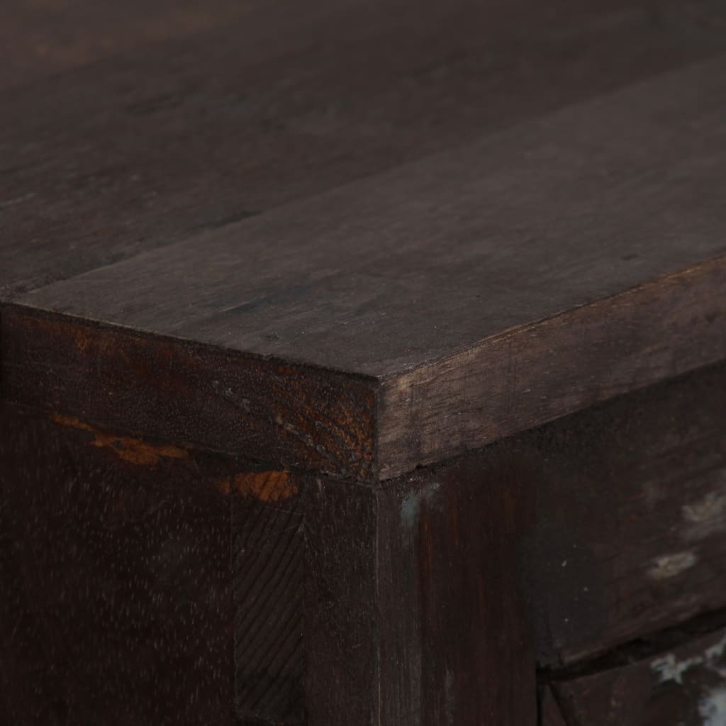 Sideboard in solid, recycled wood 160 x 40 x 80 cm - number 6.