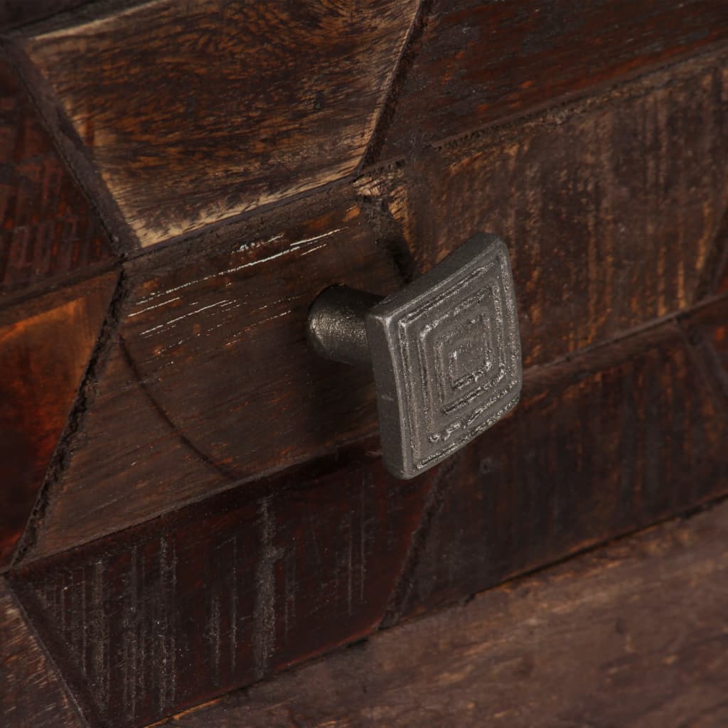 Sofabord 60x30x76 cm massivt genbrugstræ - number 4.