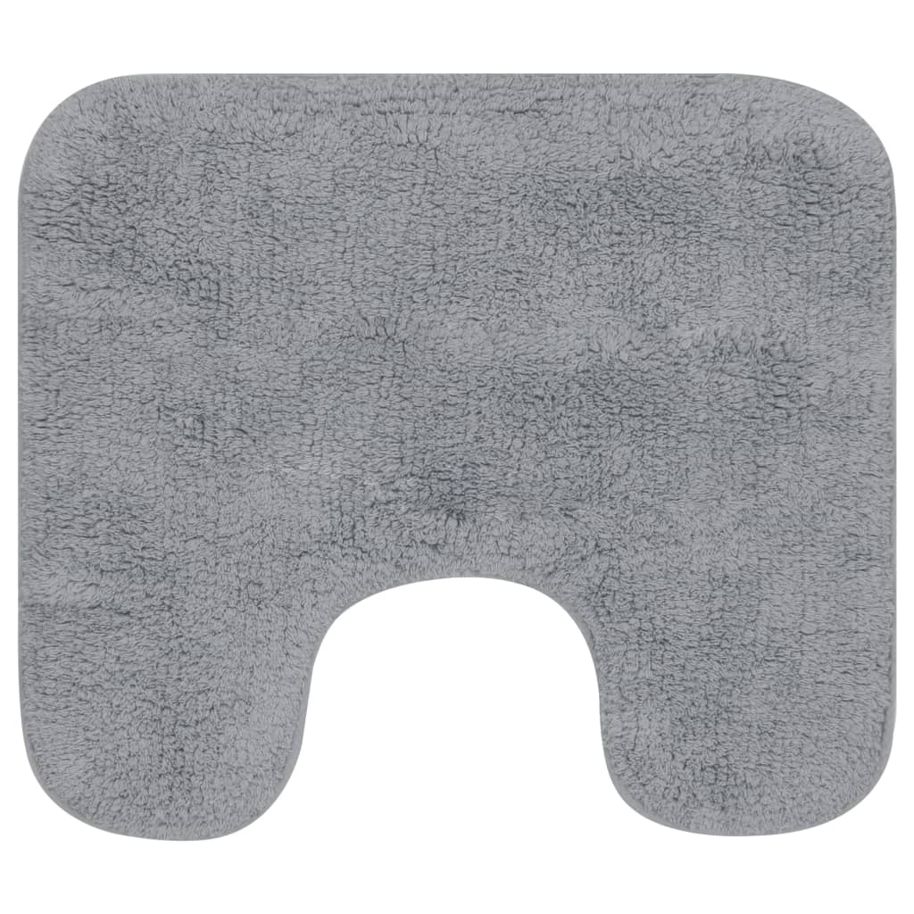 Ensemble de tapis de bain en 2 parties en tissu - gris, 1 - number 3.