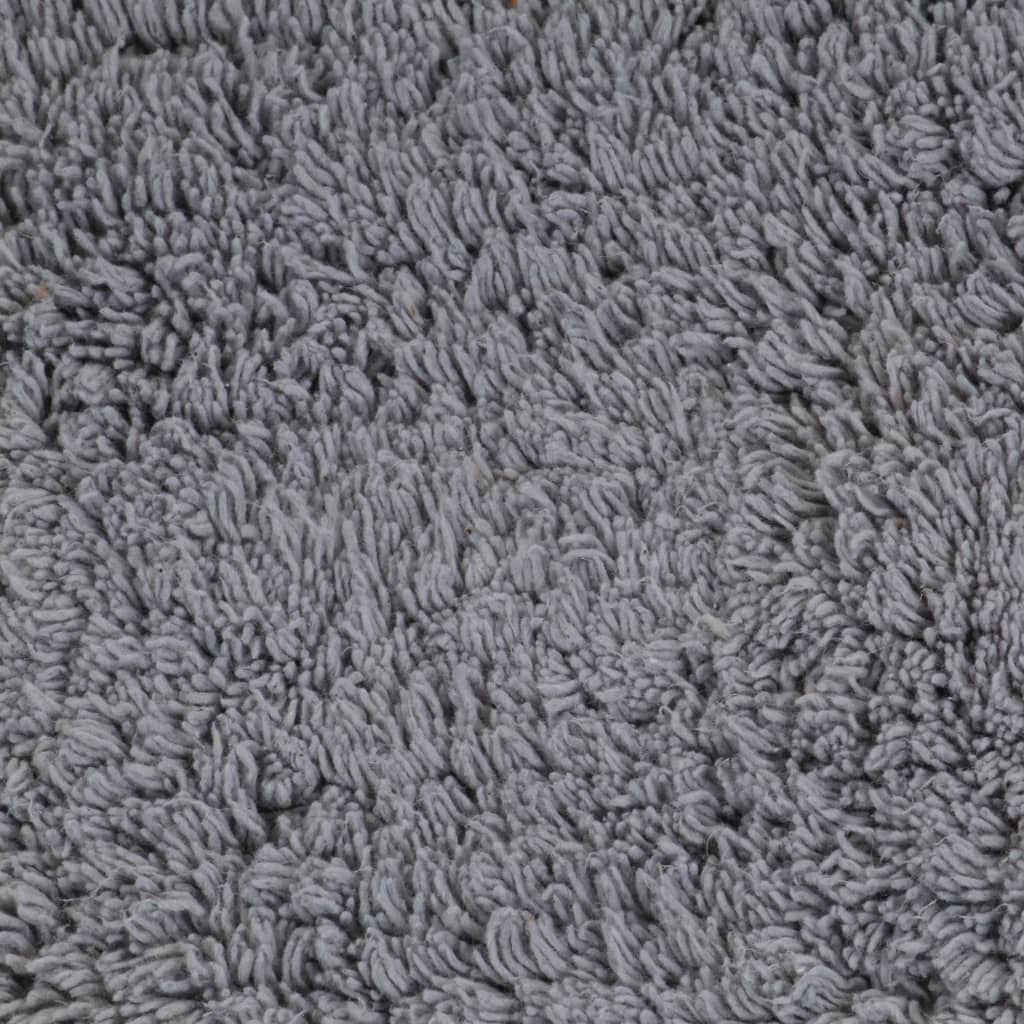 Ensemble de tapis de bain en 2 parties en tissu - gris, 1 - number 5.