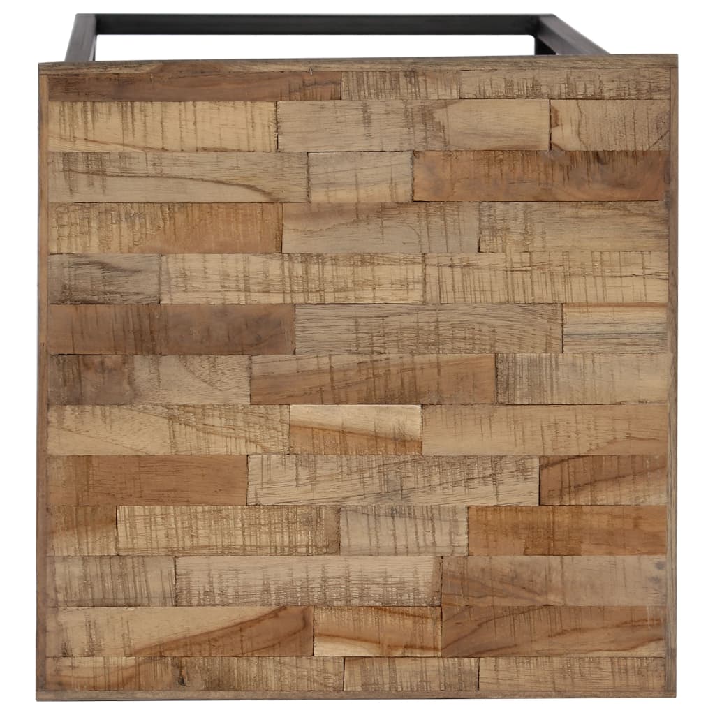 Biljni stolni set od 3 dijela reciklirane tikovine - number 6.