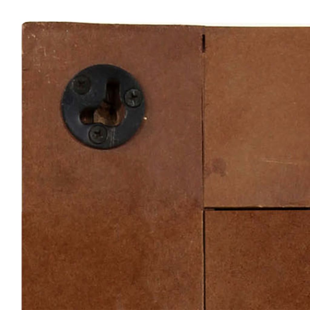 Spejl 50x80 cm massivt genbrugstræ - number 6.