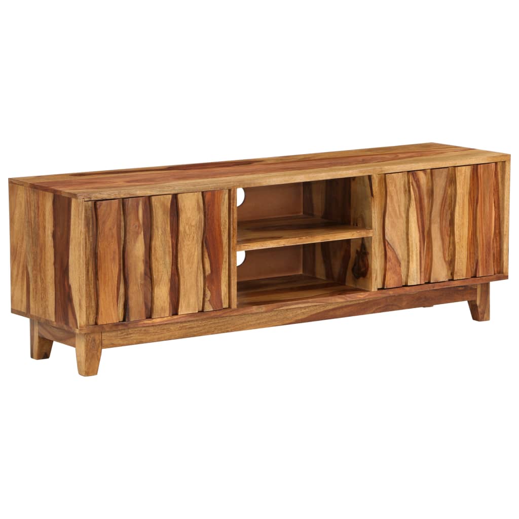 Tv cabinet solid sheesham wood 118 x 30 x 40 cm - number 1.